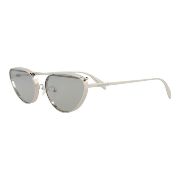 New Authentic Alexander McQueen Womens Cat Eye Silver Silver  display picture 1